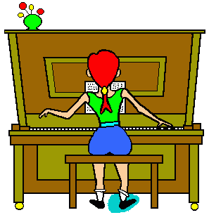 Playing a little Ragtime piano